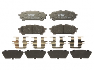 Купить GDB3395 TRW Тормозные колодки  Subaru с звуковым предупреждением износа